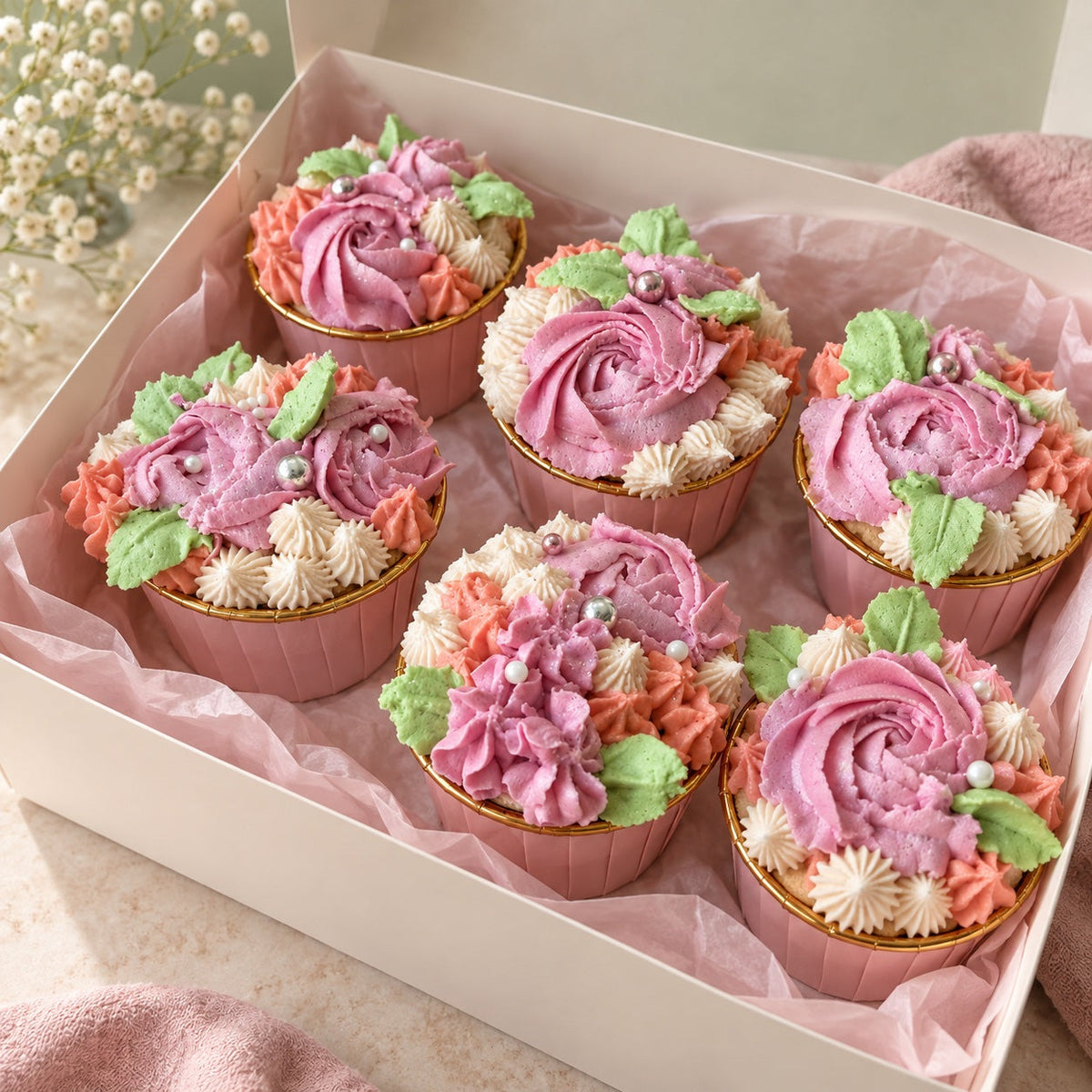 Boîte de cupcakes